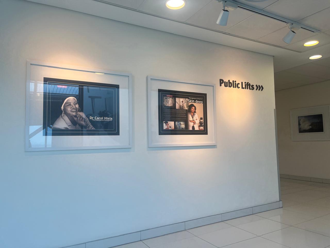 Hospital exhibit featuring Dr Carol Hlela — The Importance of Being First